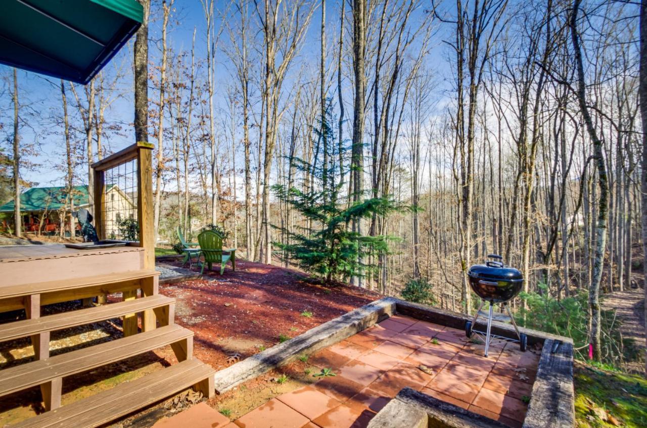 Superb Bryson City Studio Cabin With Hot Tub And Patio! Exterior foto