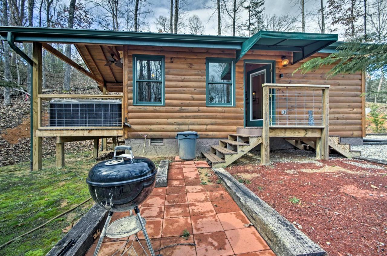 Superb Bryson City Studio Cabin With Hot Tub And Patio! Exterior foto